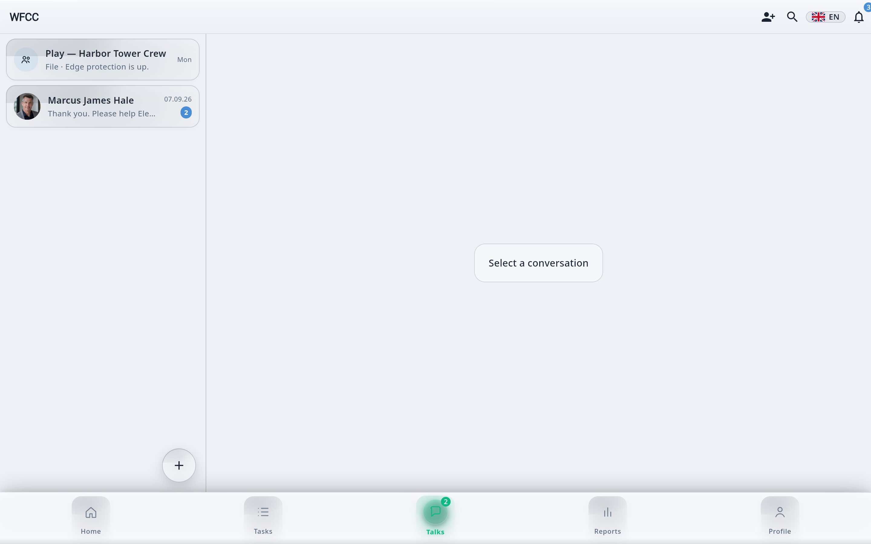 WFCC desktop app on Windows